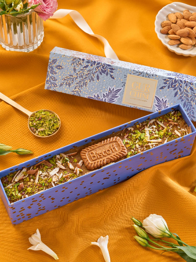 A LUXURY BOX OF KALA CHANA BESAN BISCOFF SLAB