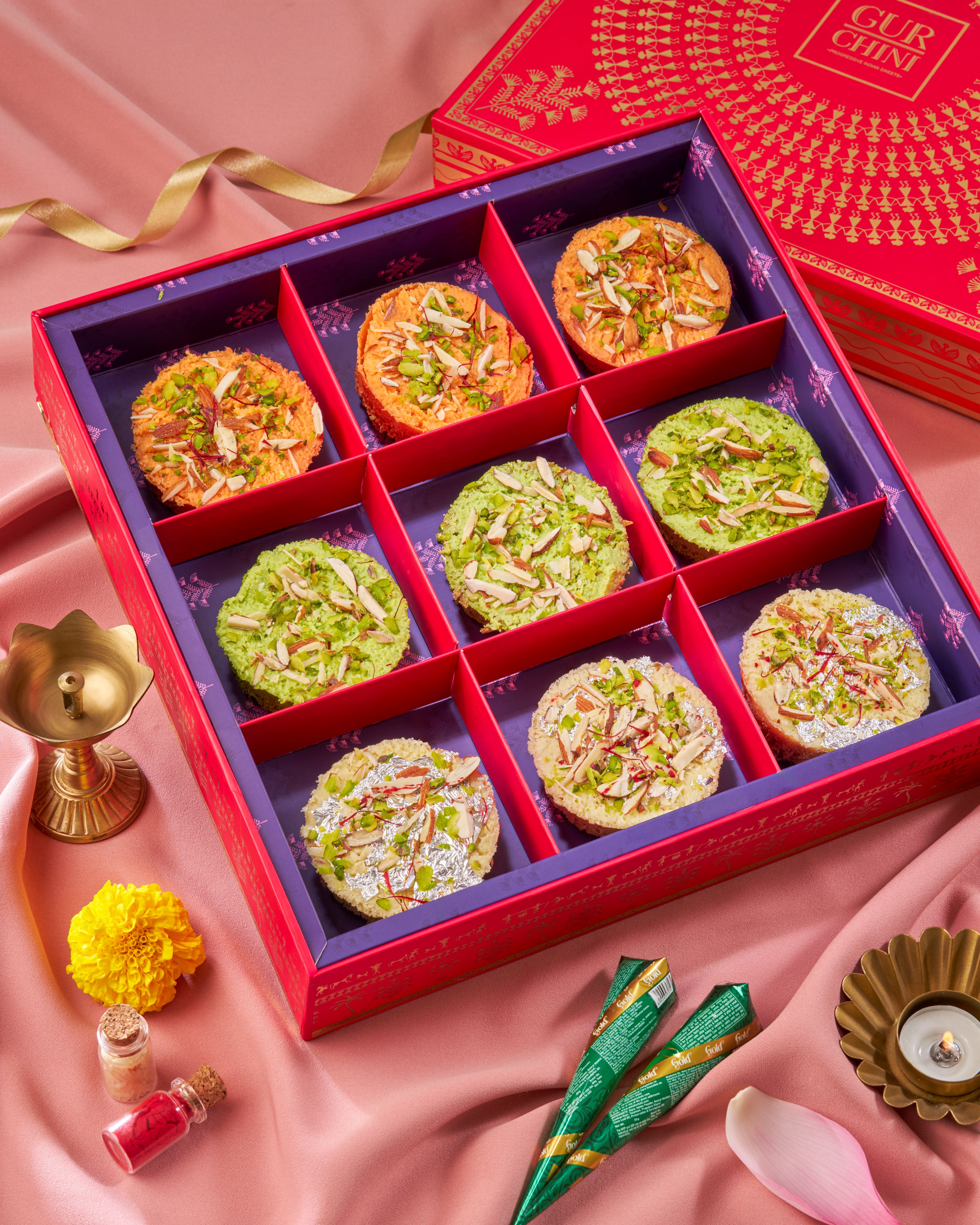 Hot Pink Luxury Box of Ghewar