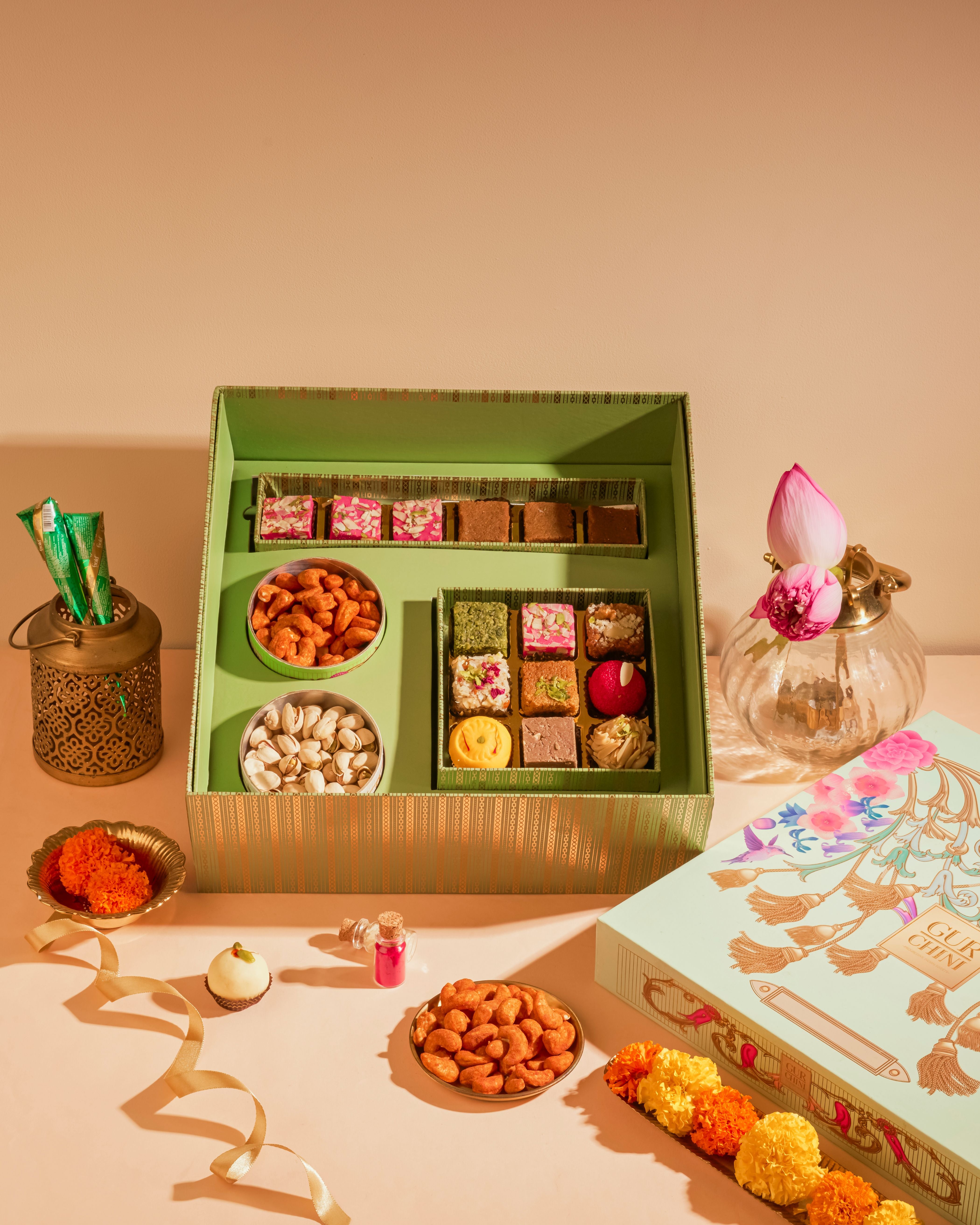 Rakhi Celebration Hamper With Dry Fruits Jar & Sweet Box