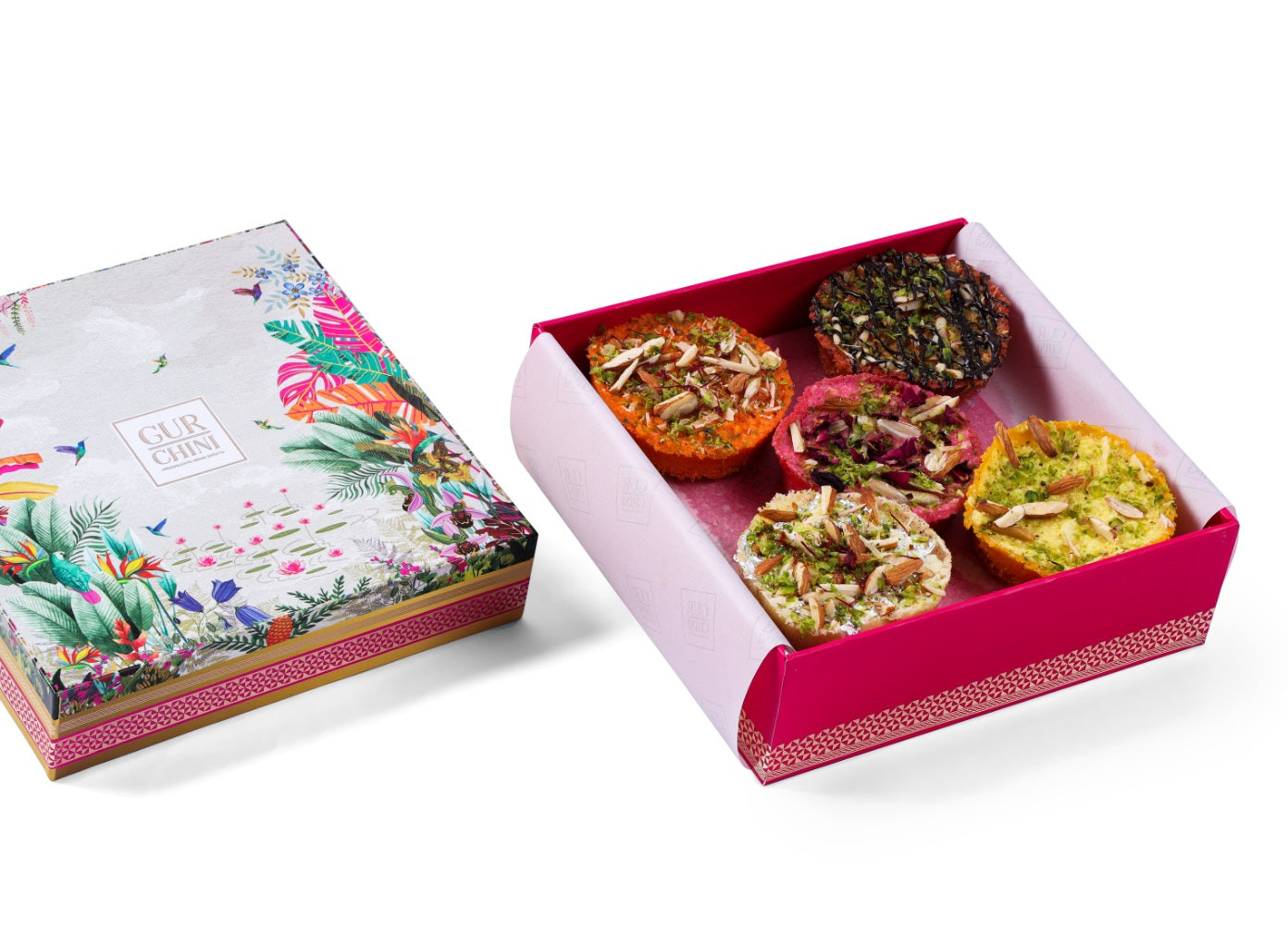 Luxury Box of Assorted 5 Pcs Mini Ghewar