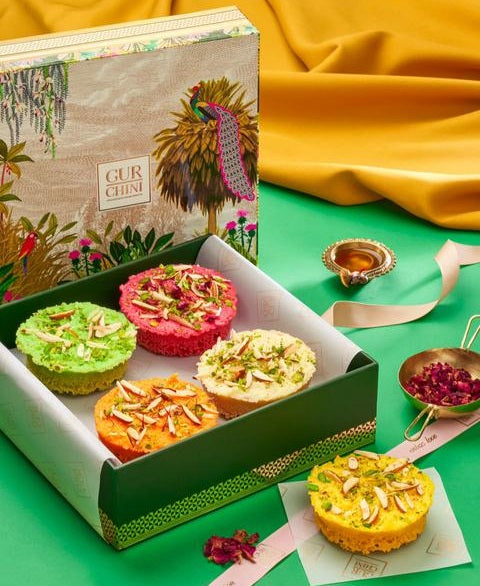 Luxury Box of Assorted 5 Pcs Mini Ghewar