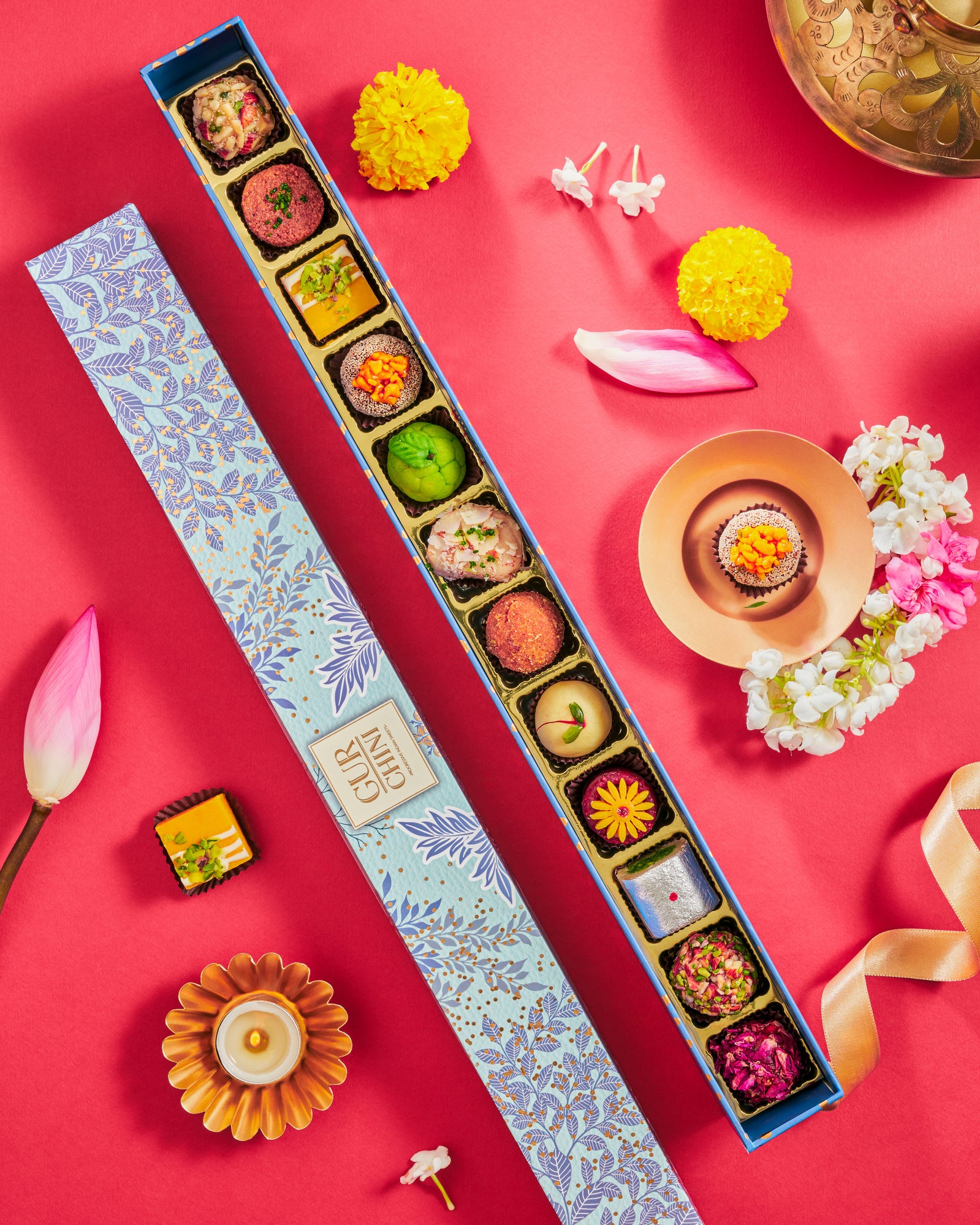 Diwali Special Luxury Box of Assorted 12 Pcs Sweets