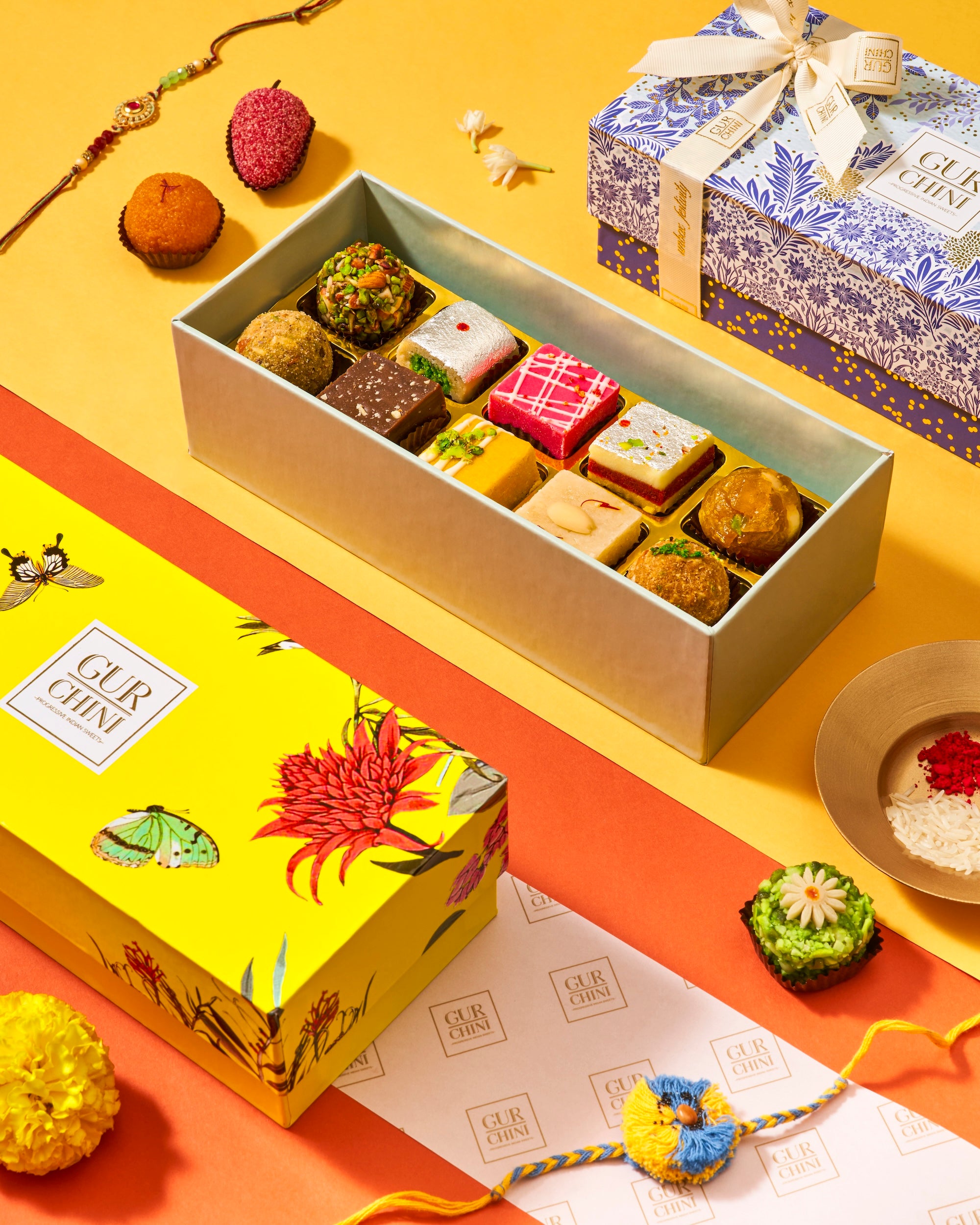 Rakhi Celebration Luxury Box of Assorted Sweets of 10 Pcs