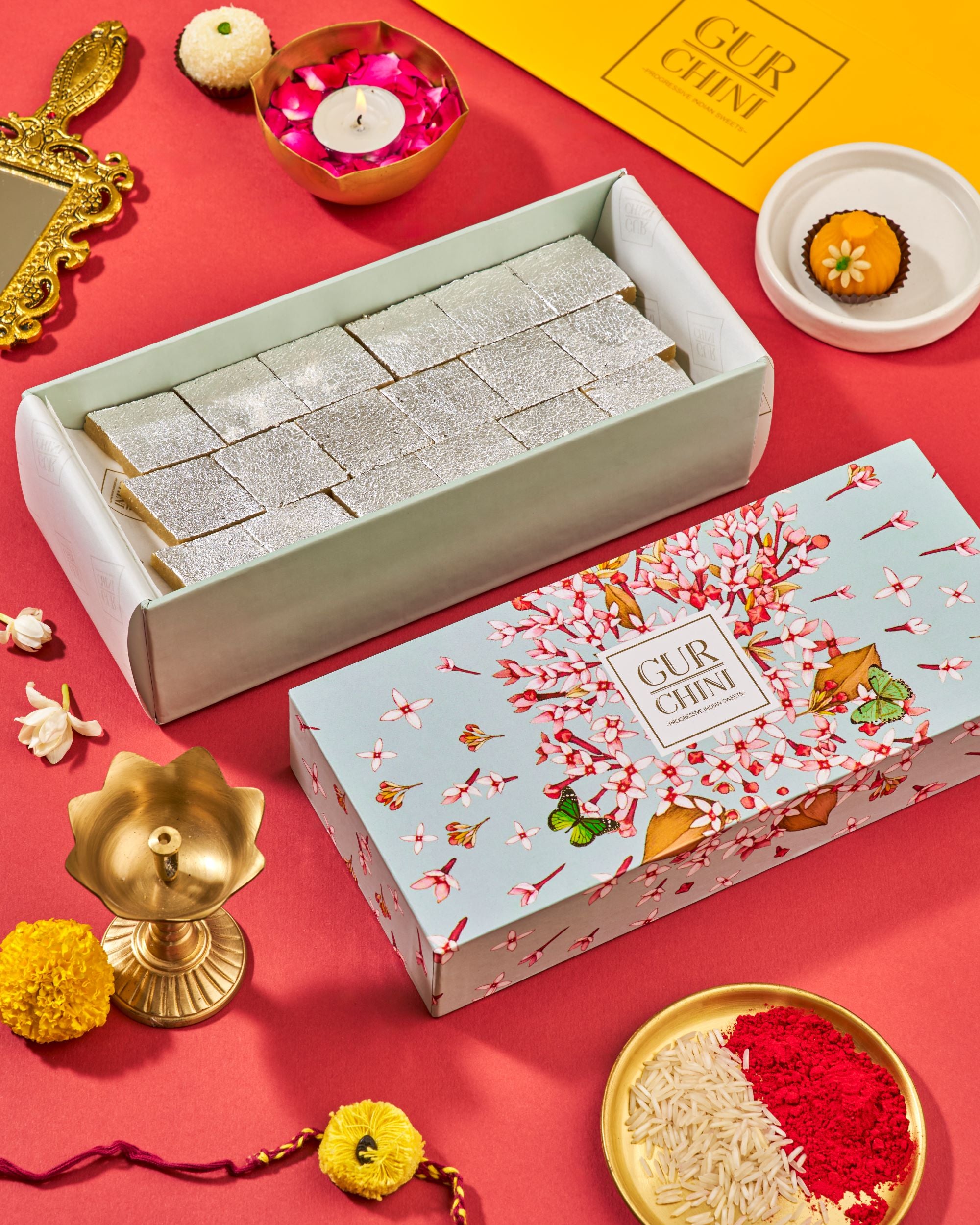Rakhi Celebration With Luxury Manglorian Kaju Katli 500gm of Box