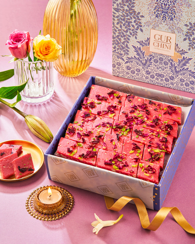 GURCHINI SPECIAL ROSE PETAL KAJU KATLI