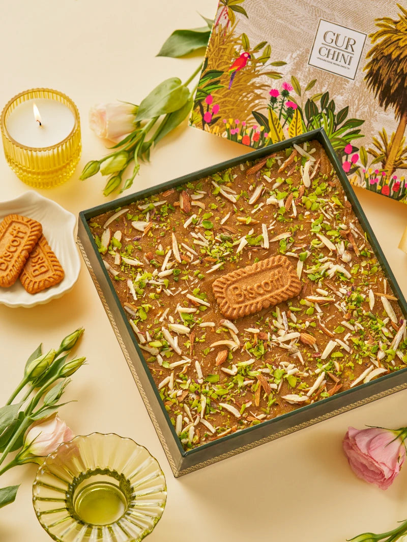 A LUXURY BOX OF KALA CHANA BESAN BISCOFF SLAB
